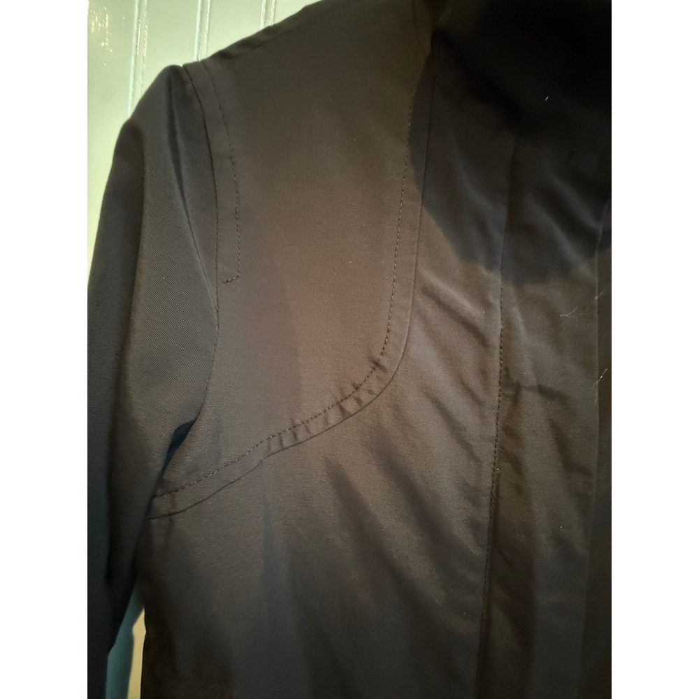 Stefanel Womens Black Minimalist Lightweight Utility Jacket Size M - Picture 4 of 8